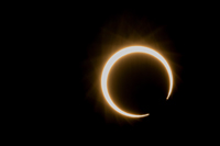 Solar eclipse, October 14, 2023, ISO100, 1/8000s, f/32, EF 600mm f/4L